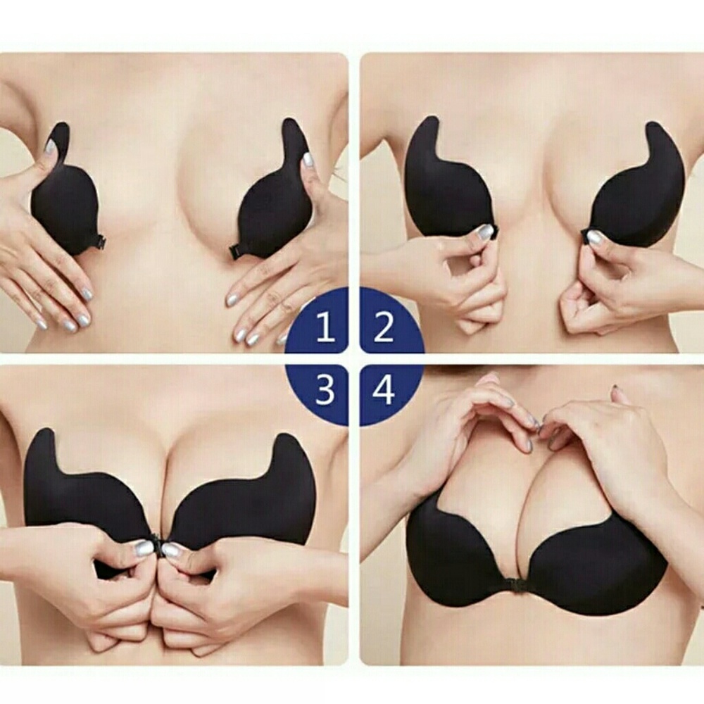 Lingerie Silicone Handle Bra Push Up Self Adhesive - Picture 4 of 5